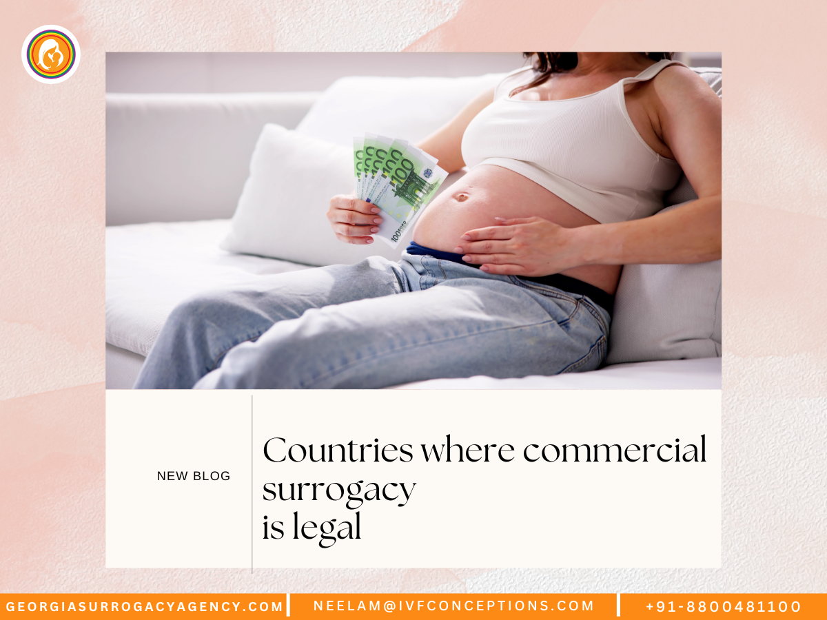 Countries where commercial surrogacy is legal