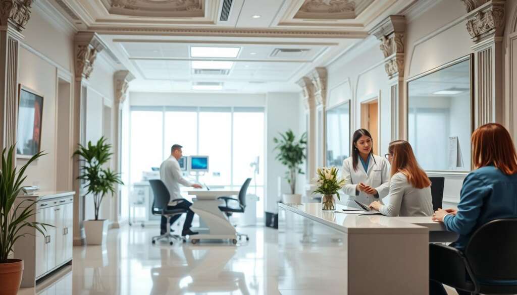 IVF clinic in Prague, Czech Republic with patients in consultation