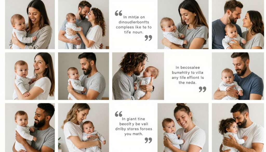 Global families testimonials collage