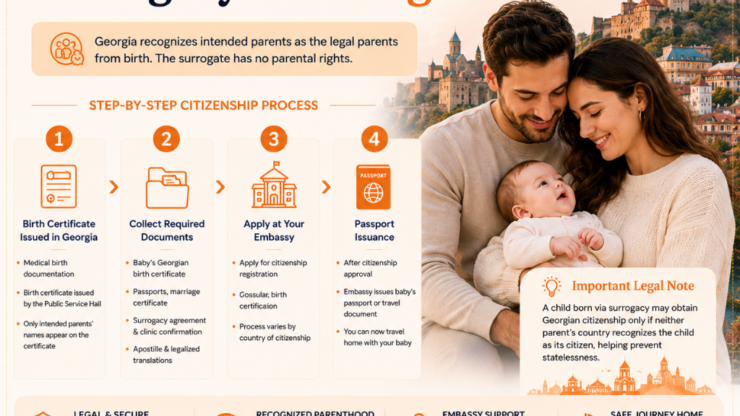 Citizenship Process for Surrogacy in Georgia Country