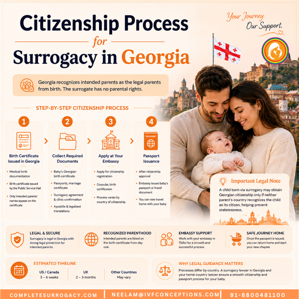 Citizenship Process for Surrogacy in Georgia Country