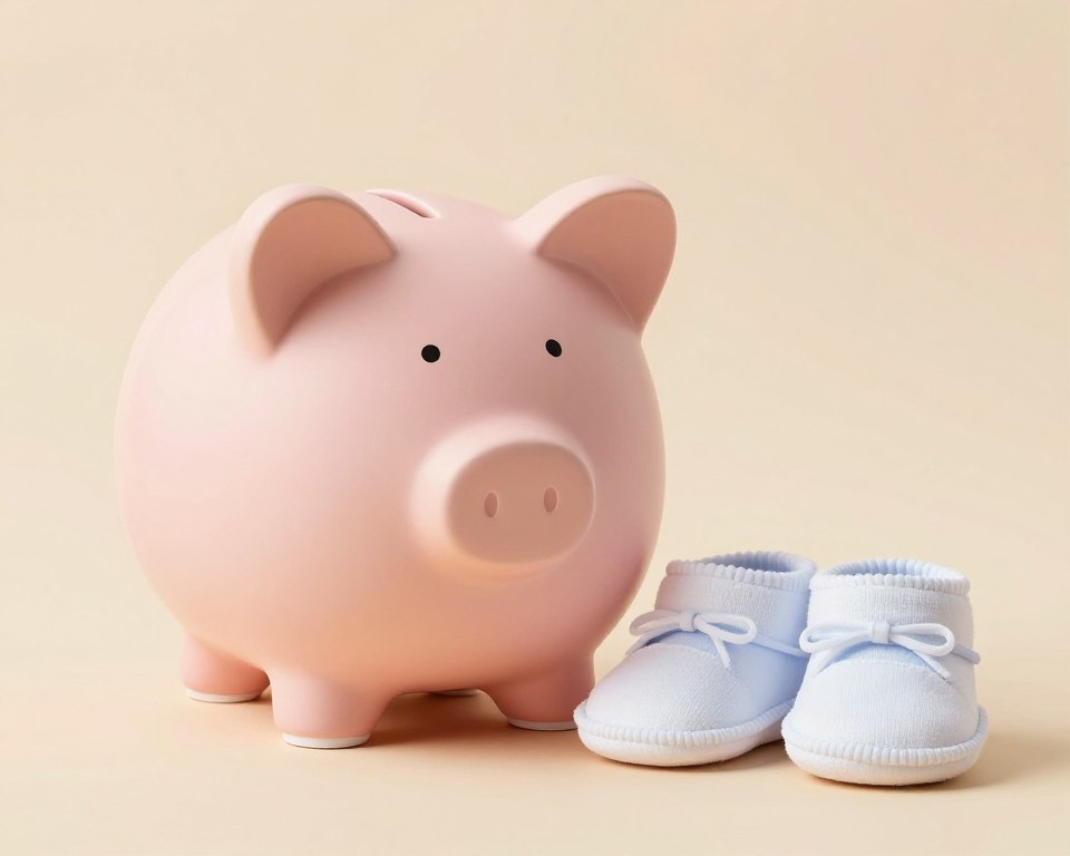 Piggy bank representing surrogacy savings
