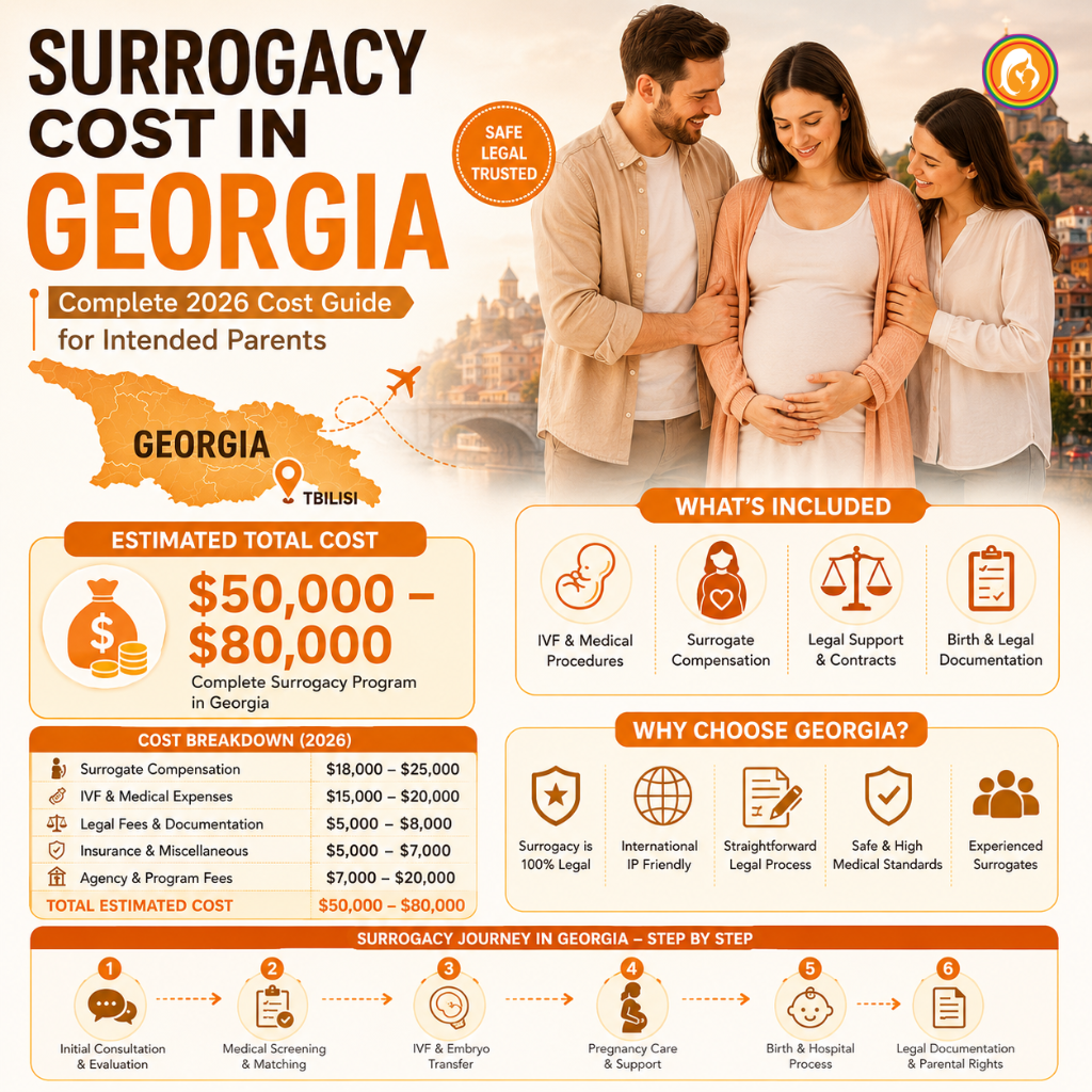 Surrogacy cost in Georgia 2026 
